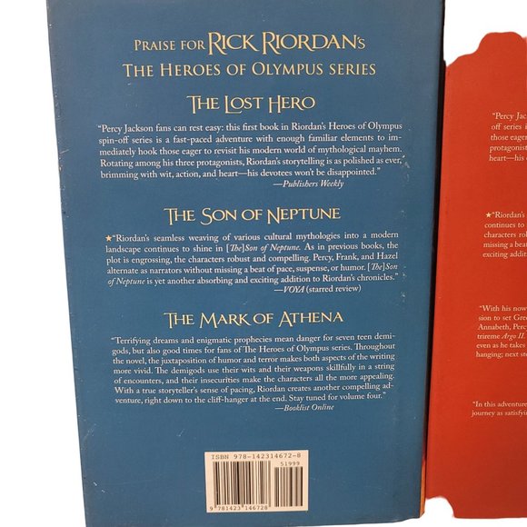 Disney The Heroes of Olympus book 4 & 5 The House of Hades And Ahe Blood of Olym - Picture 5 of 8